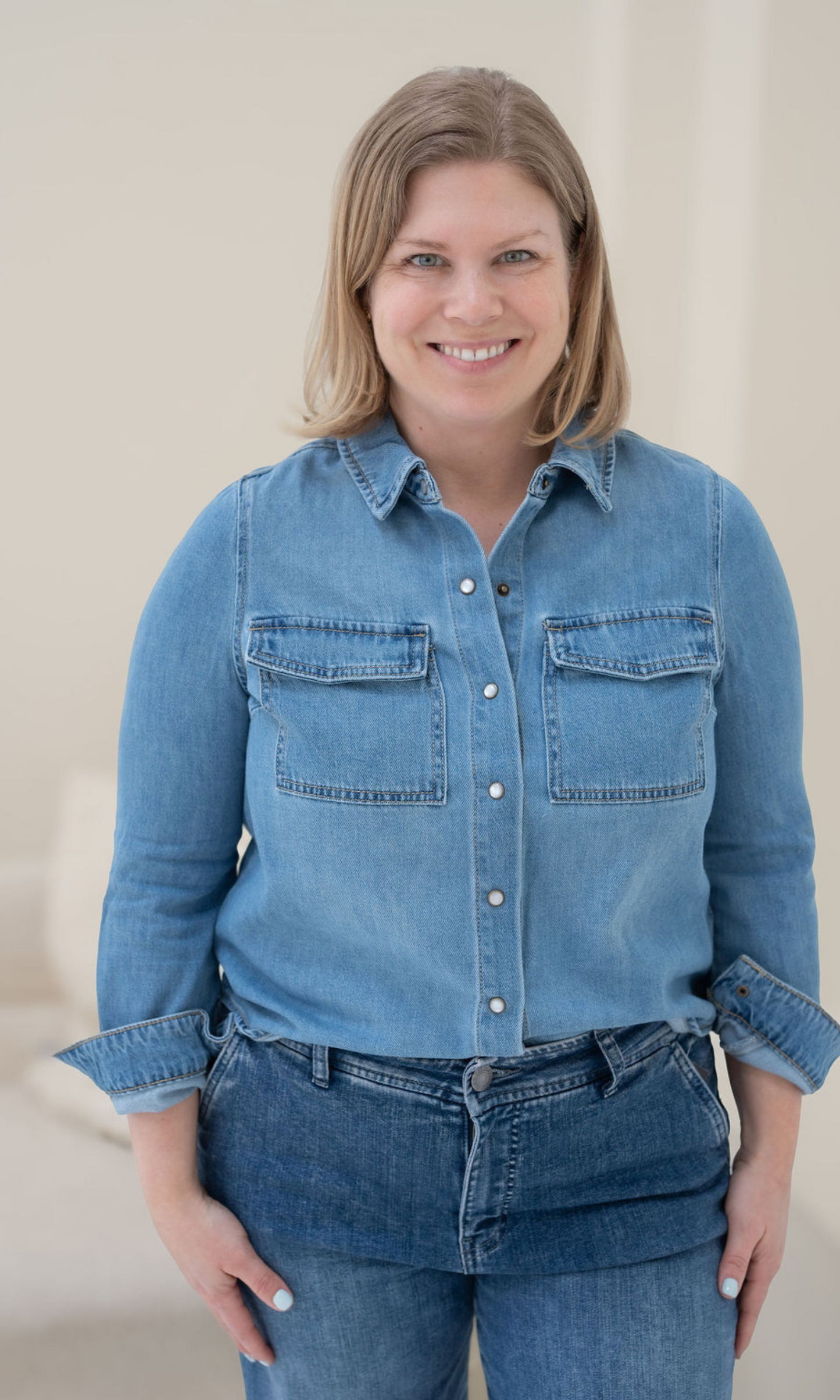 Denim Shirt with Pockets