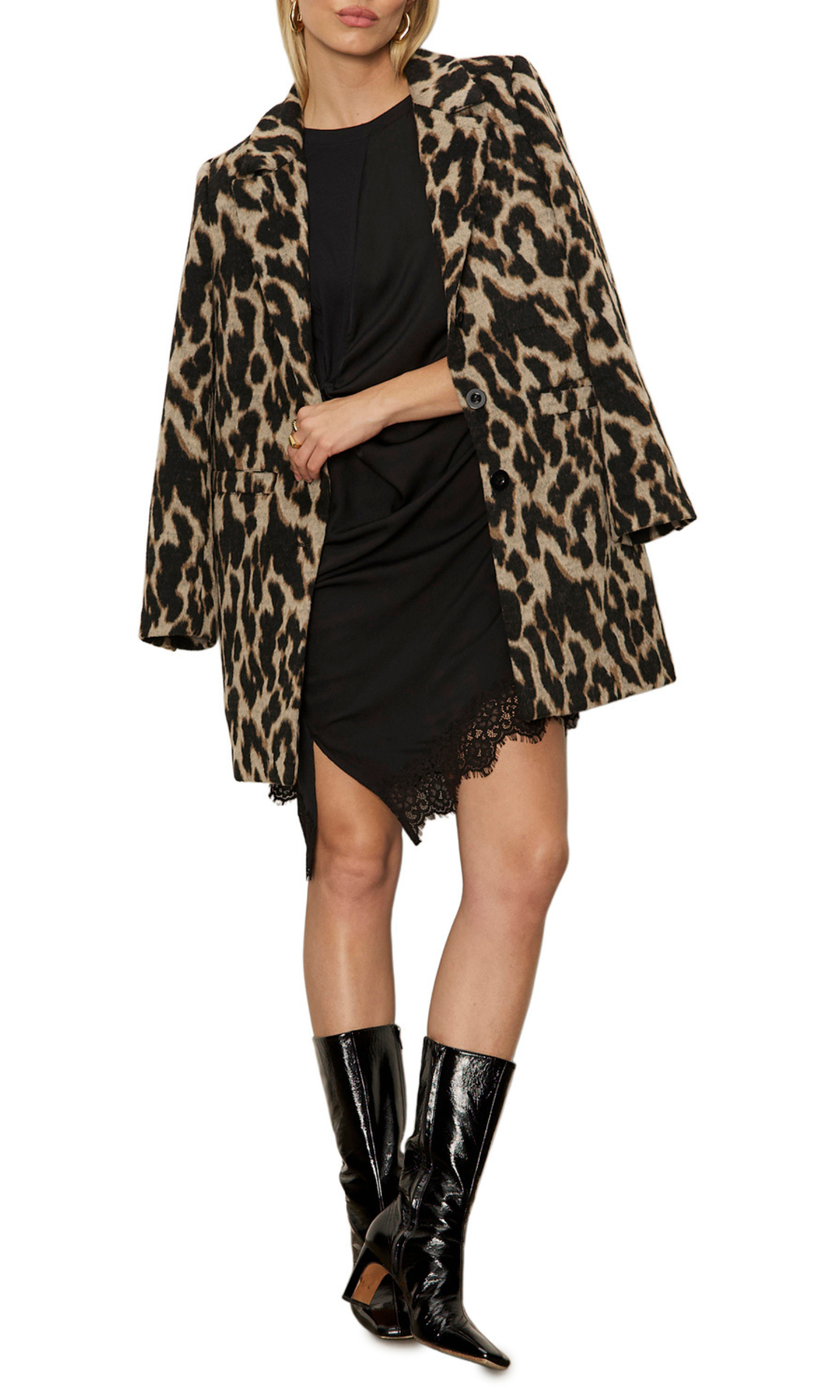 Satin Mix Tee-Shirt Dress