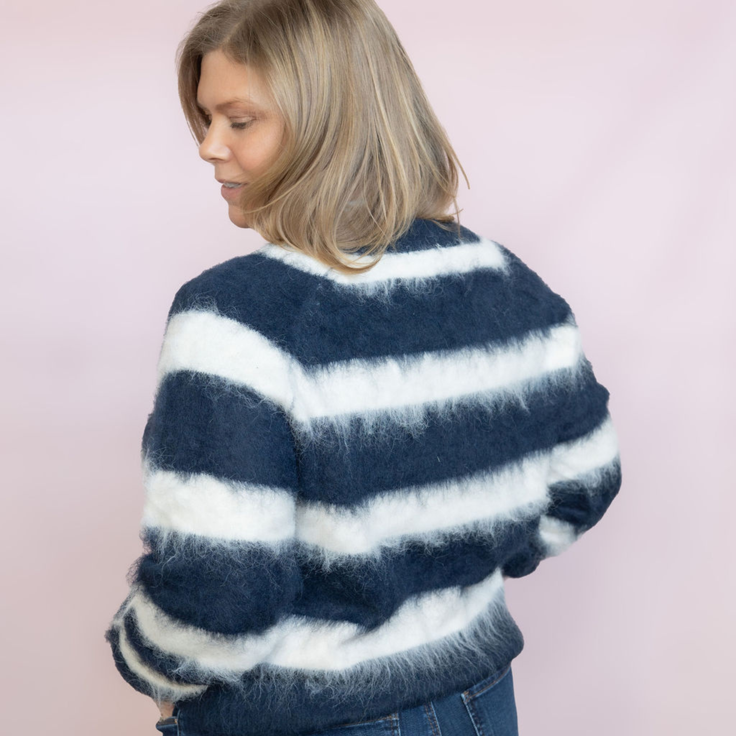 V-Neck Stripped Sweater