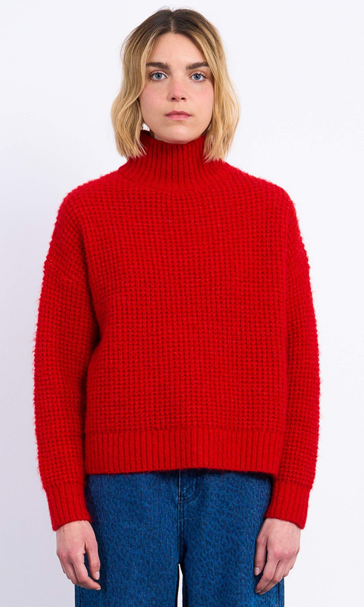 Waffle Knit Sweater