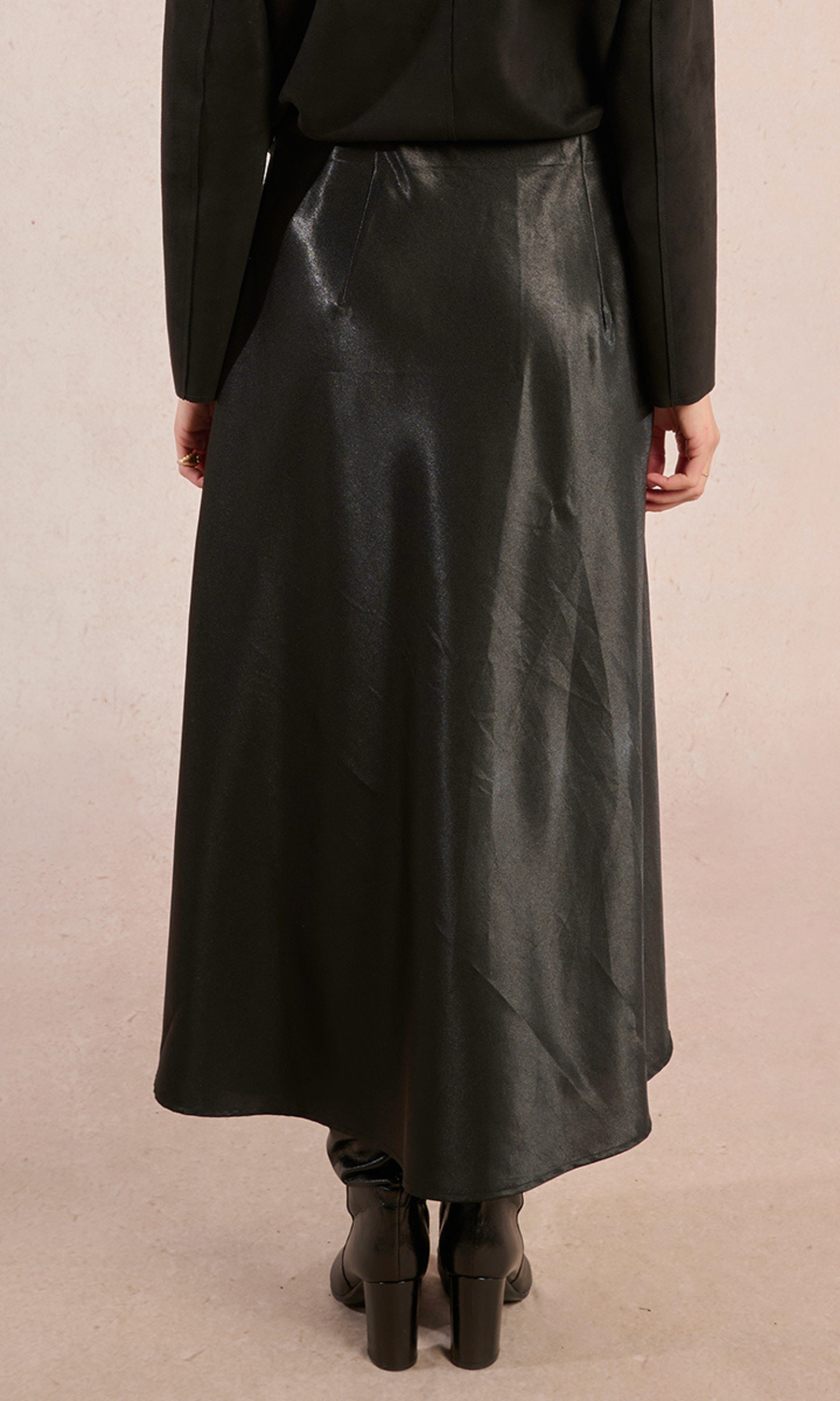 Long Satin Skirt