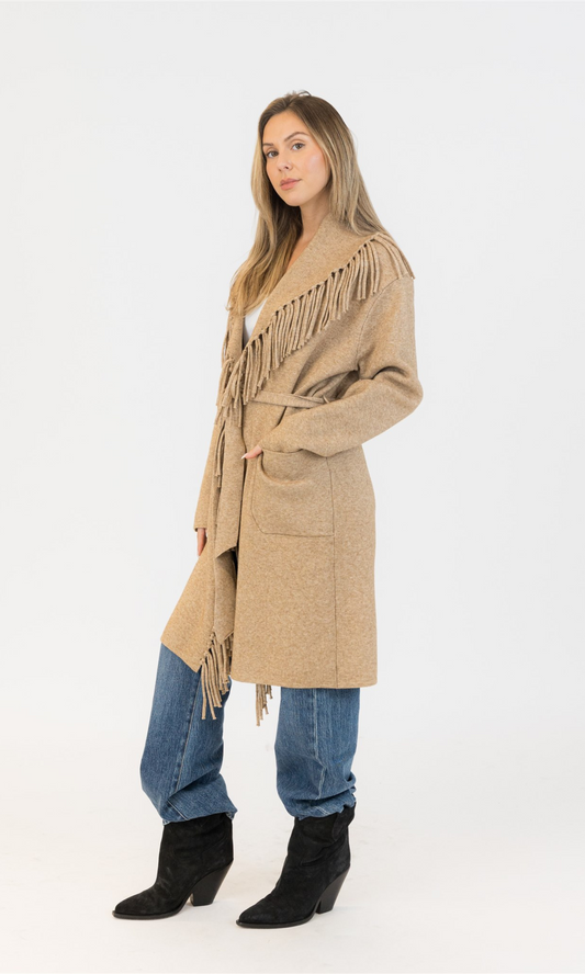 Ziggy Fringe Coatigan