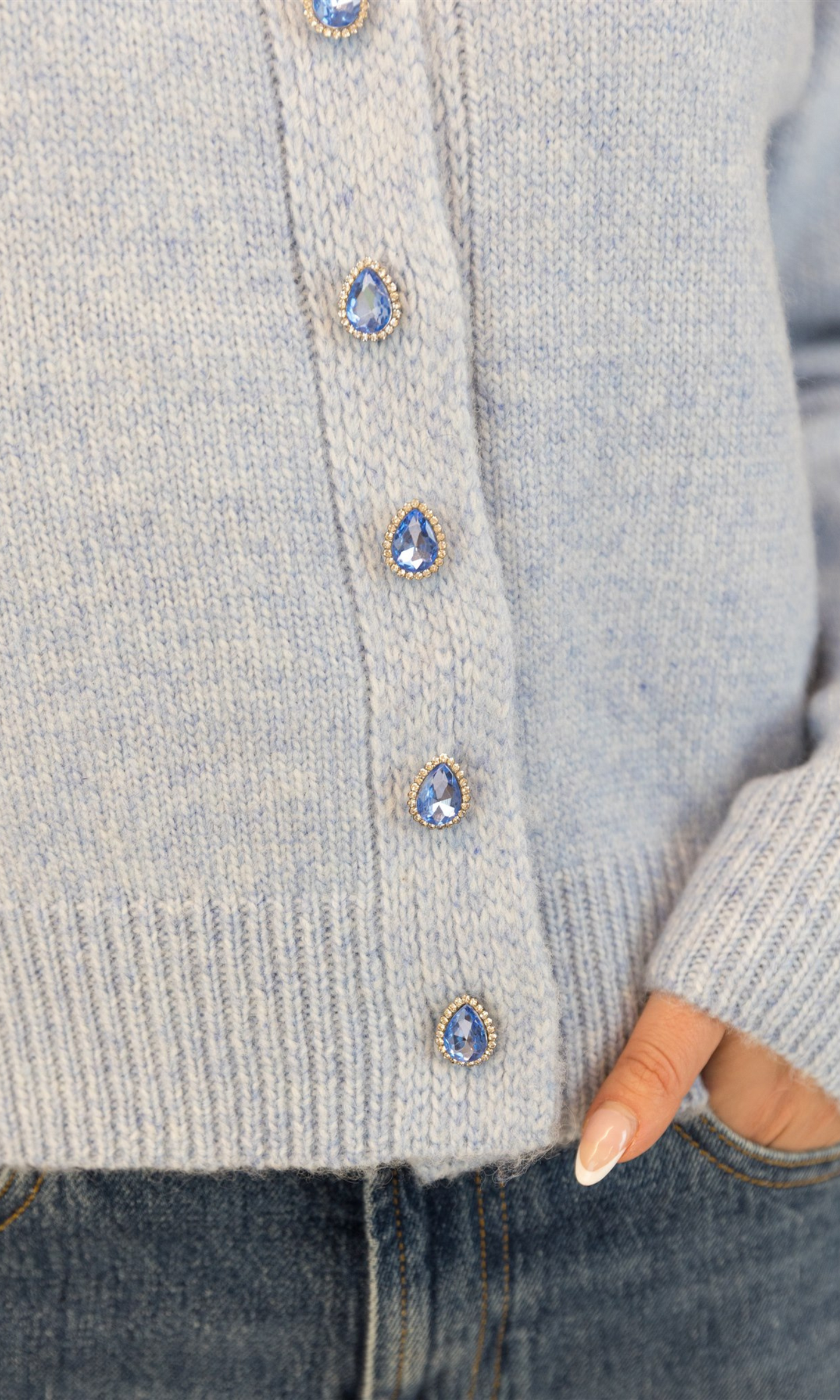 Aisha Crystal Cardigan
