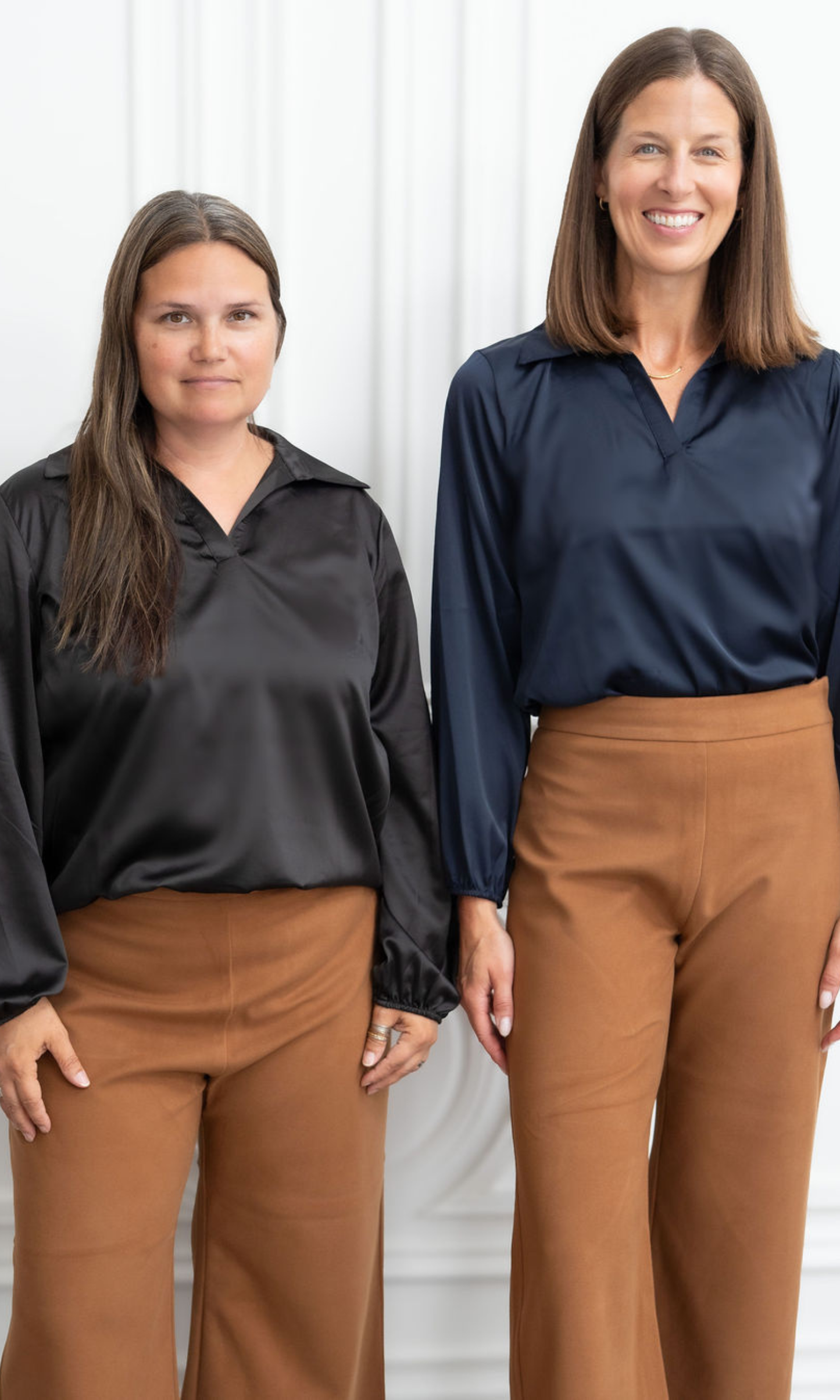 Collared Satin Blouse