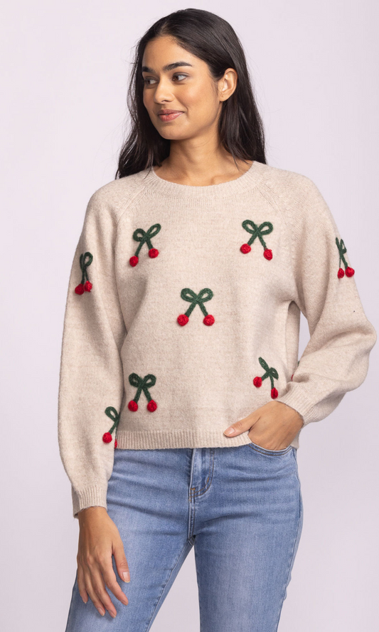 Mon Cherry Sweater