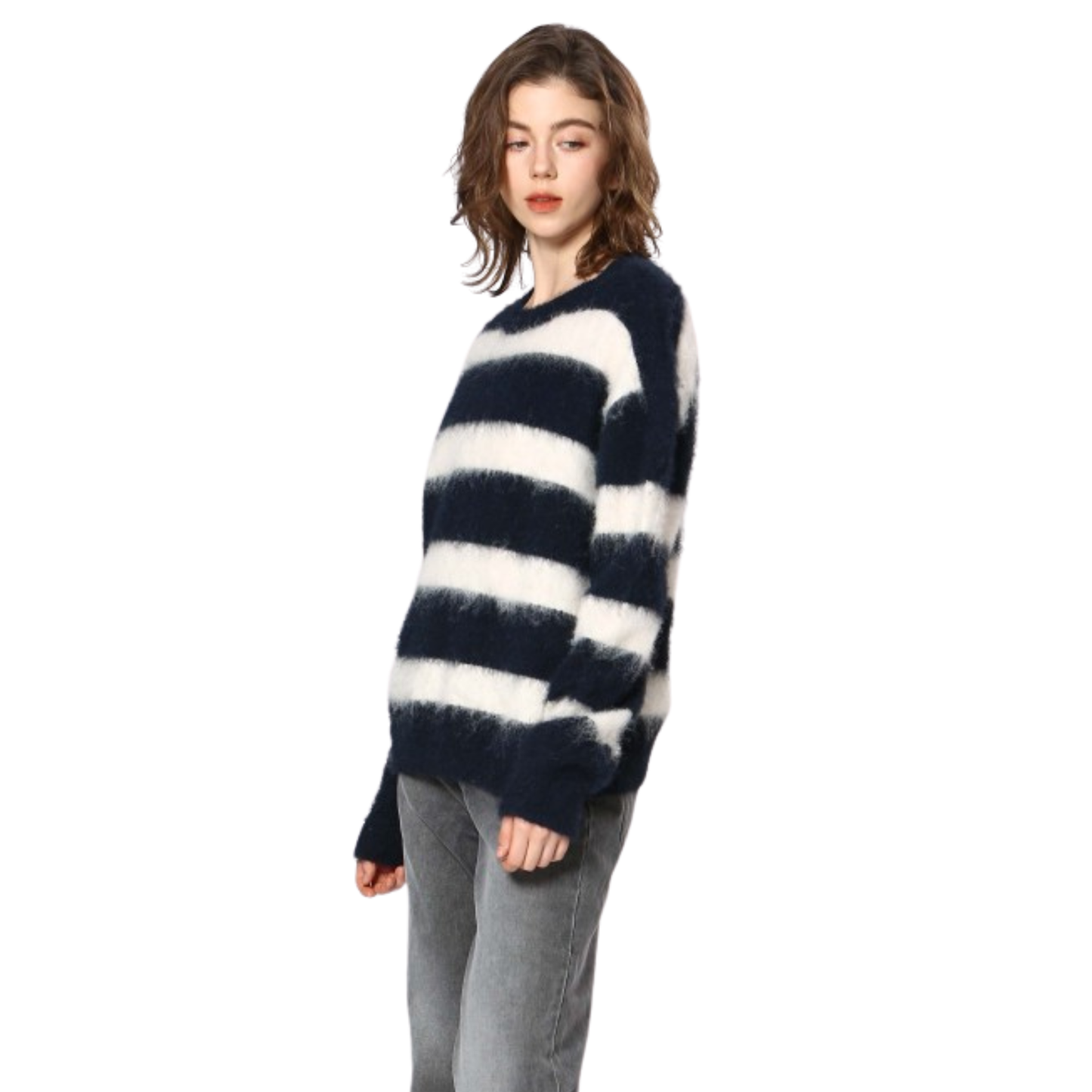 Navy Striped Sweater