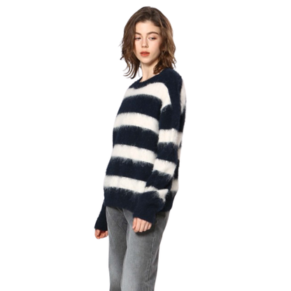 Navy Striped Sweater