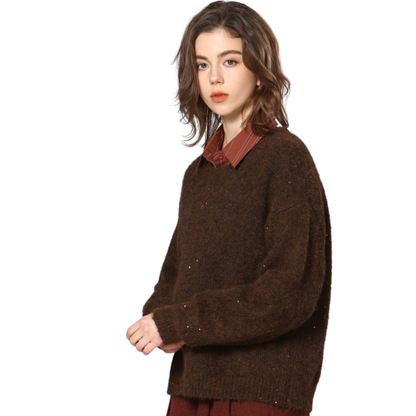 Sparkle Popover Crewneck Sweater