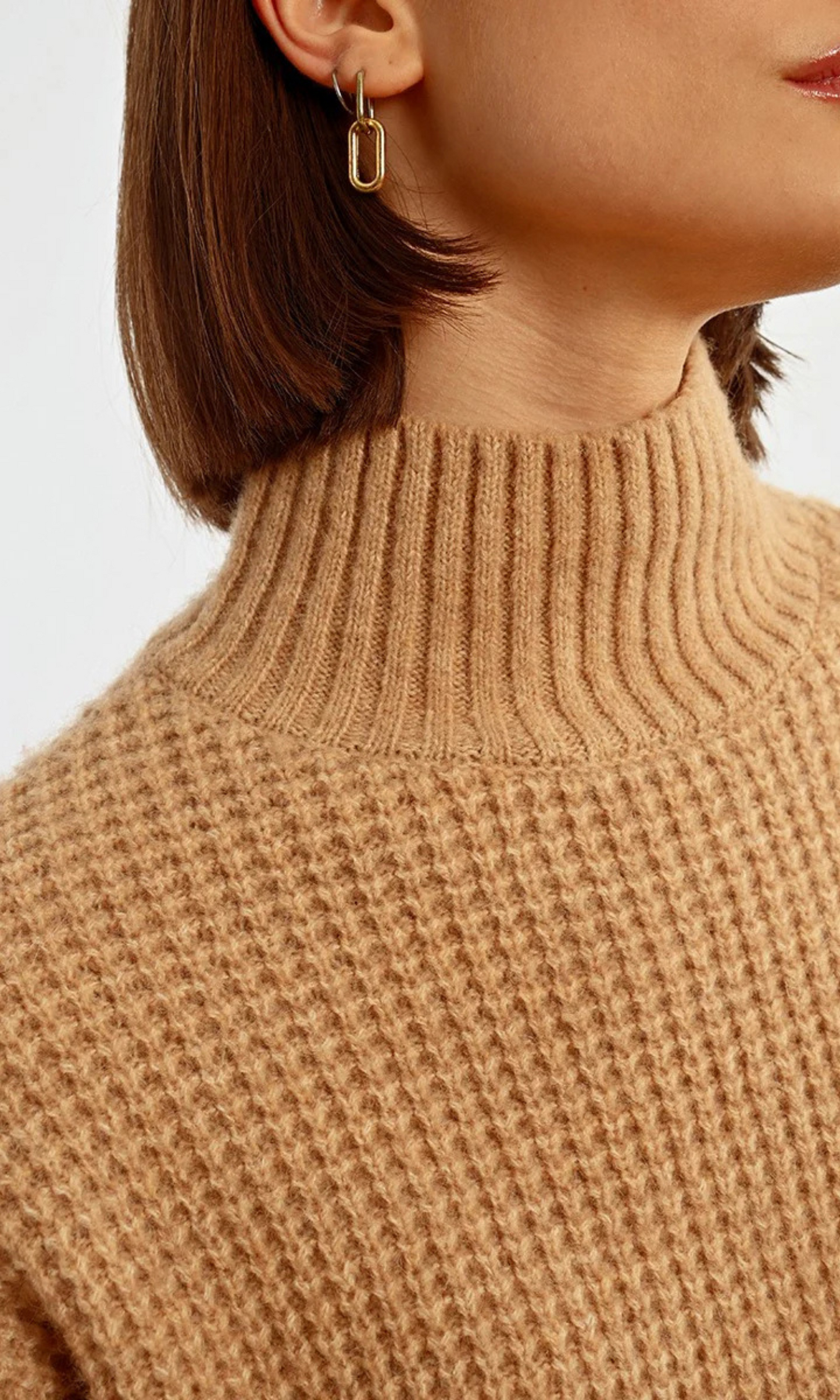 Waffle Knit Sweater