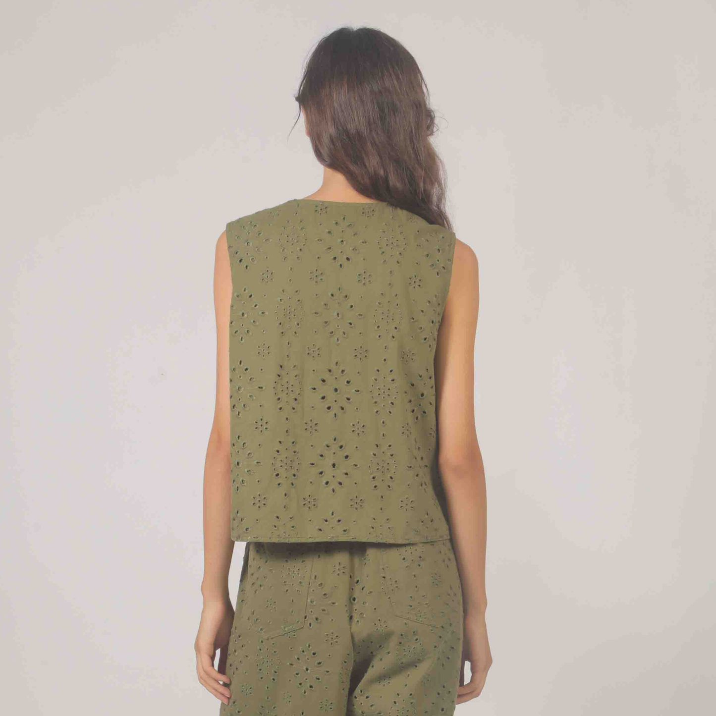 Provence Eyelet Vest