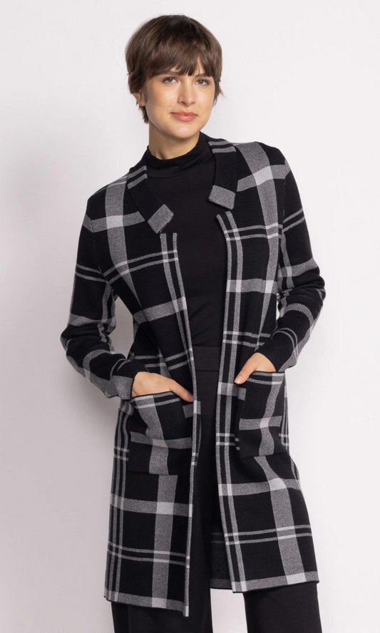 Harmon Plaid Cardi