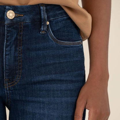 Meg High Rise Wide Leg Raw Hem