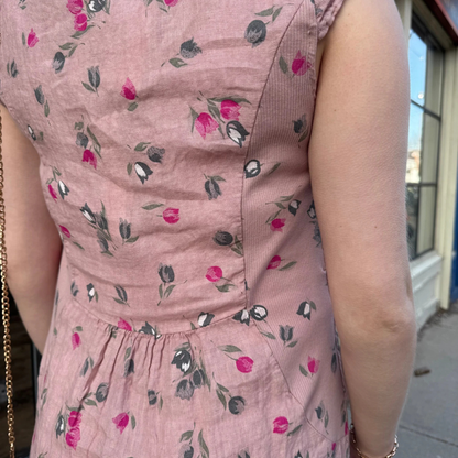 Rose Linen Dress