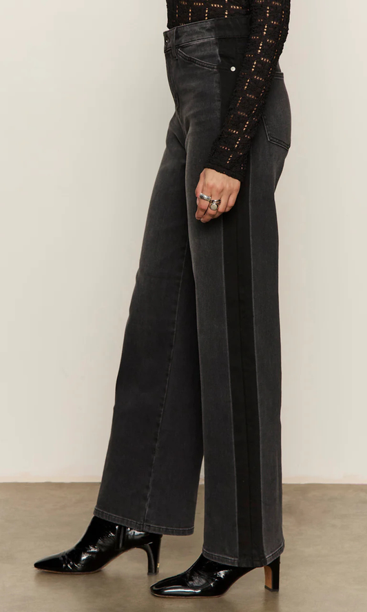 Tuxedo Relaxed Straight Black-Tie Jeans