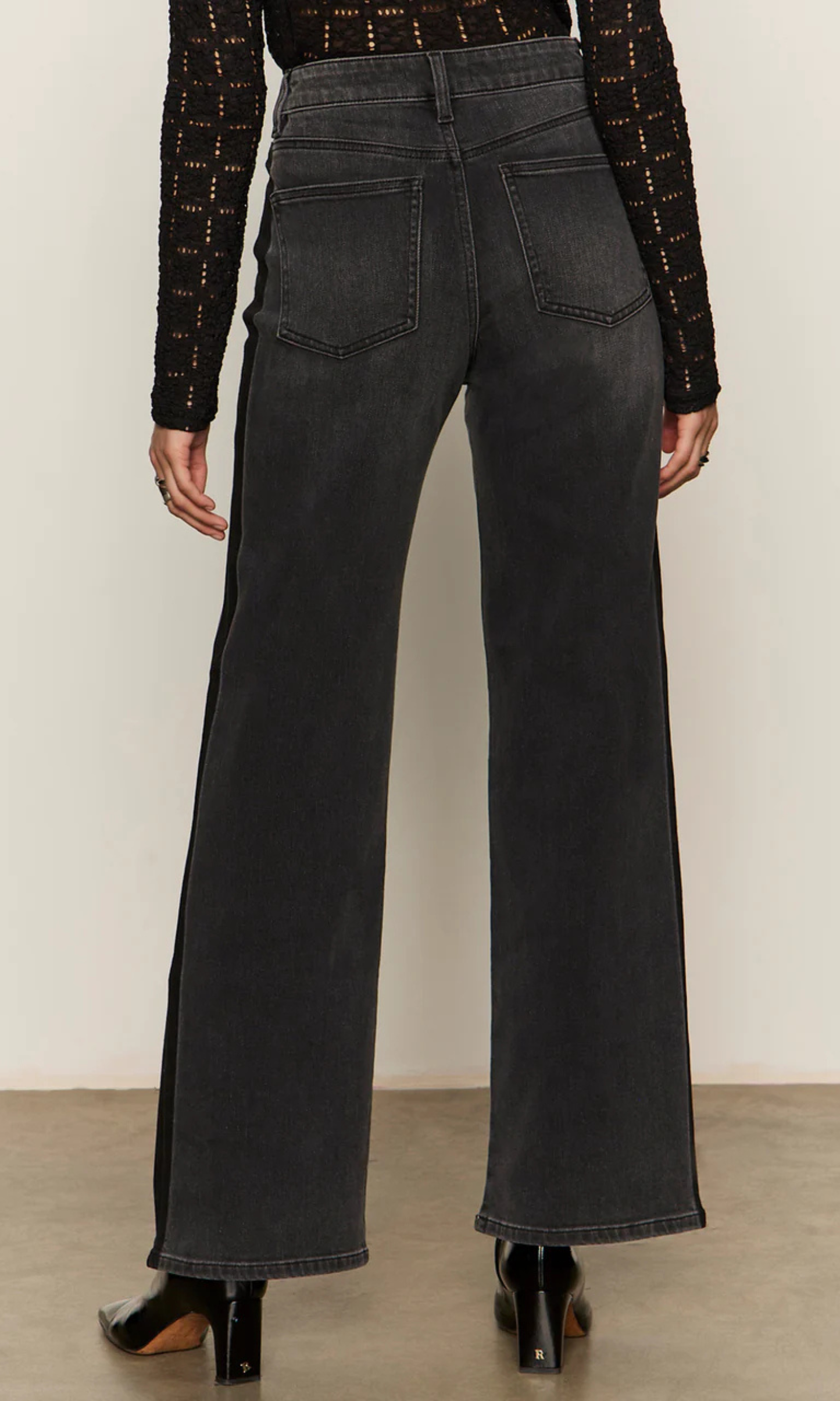 Tuxedo Relaxed Straight Black-Tie Jeans