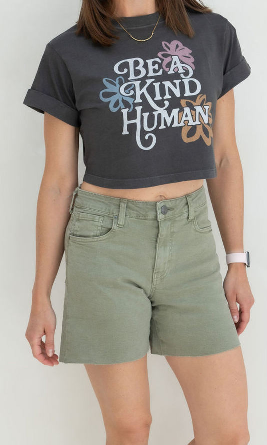 Hailey High Rise Short - Sage