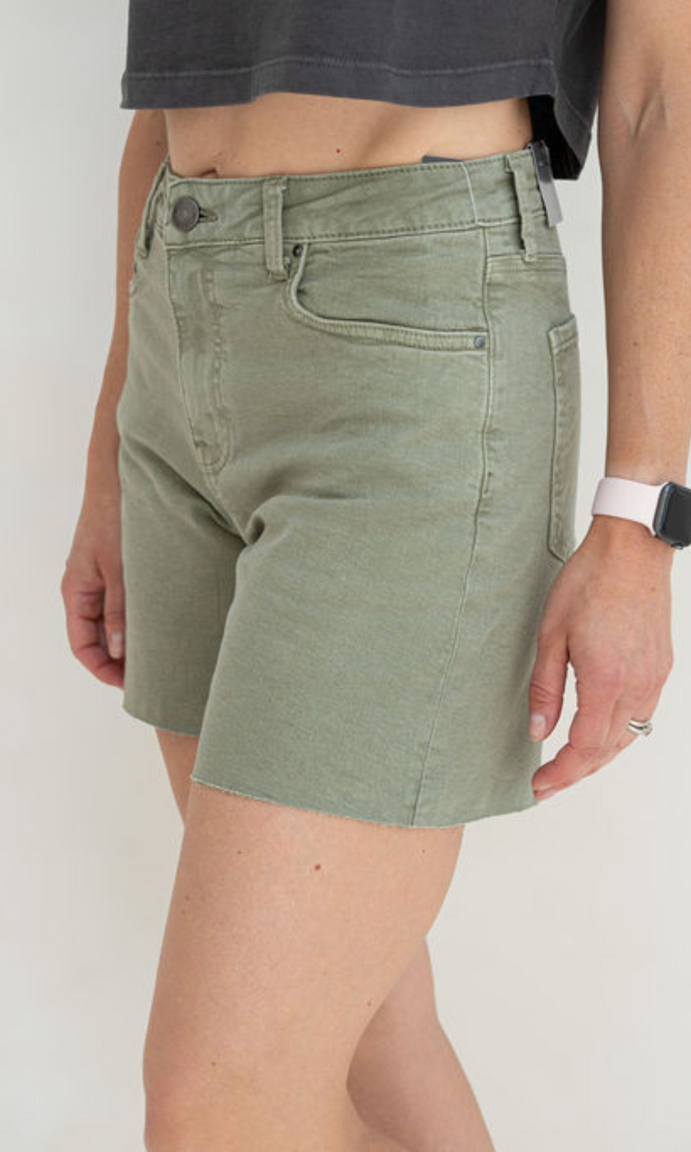 Hailey High Rise Short - Sage