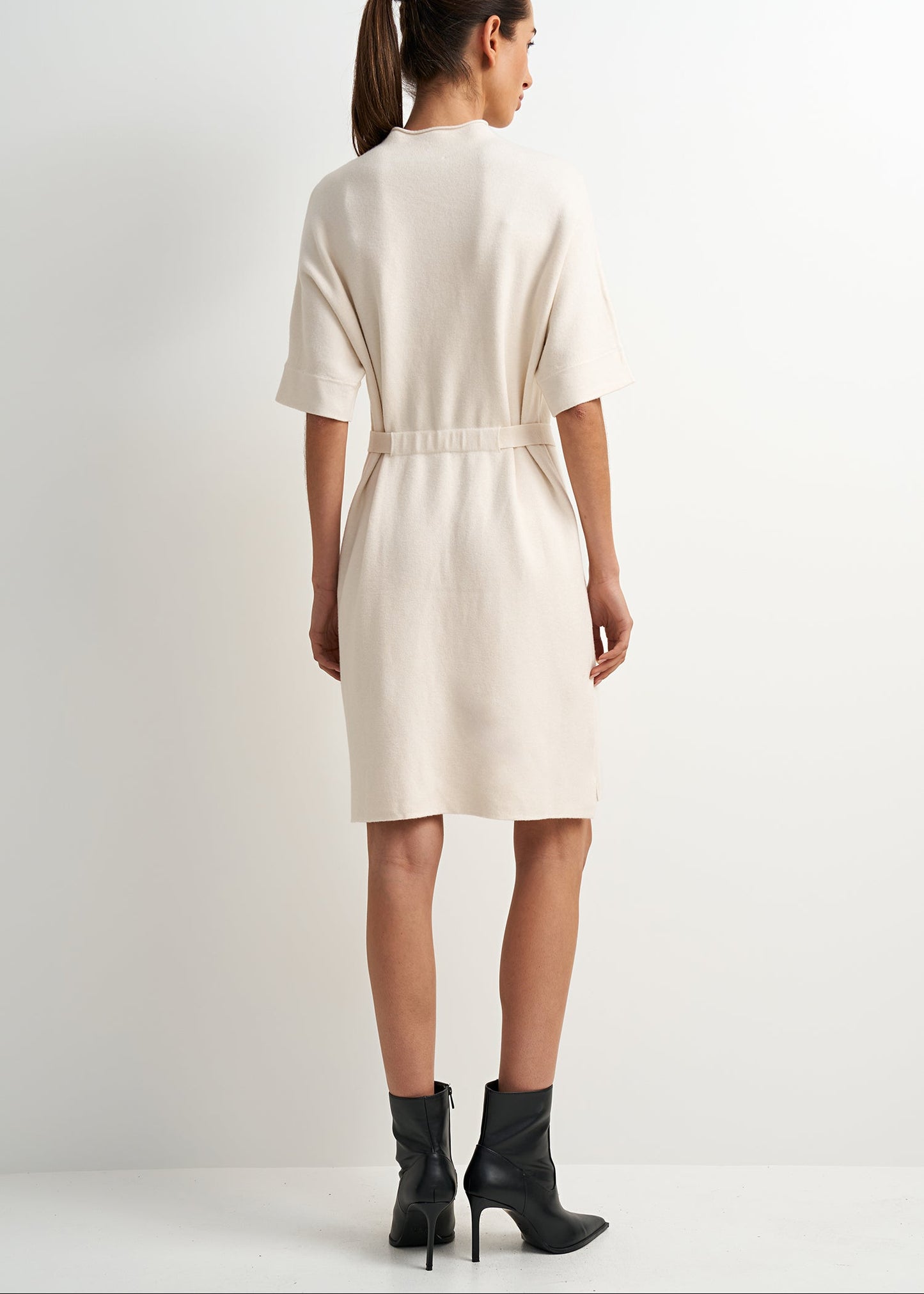 Camille Belted Knit Dress