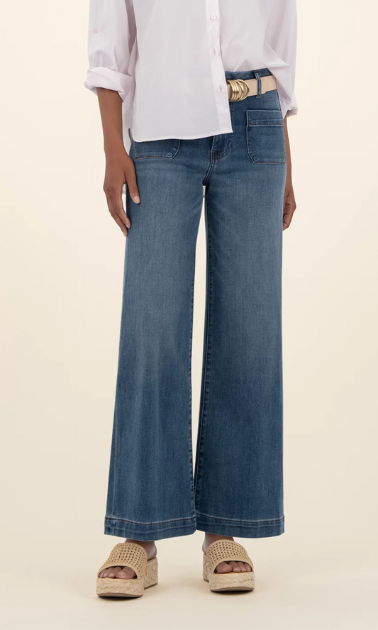 Meg High Rise Wide Leg W/ Patch Pockets Regular Hem - Loyal