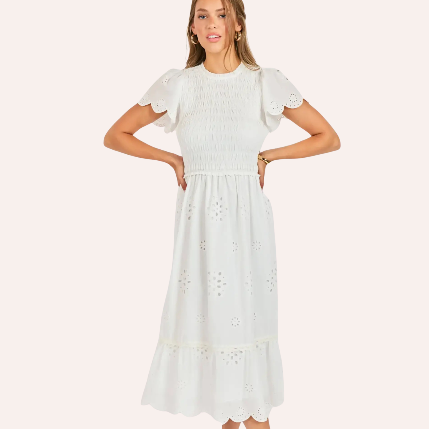 Bloomfield Smocked Midi Dress