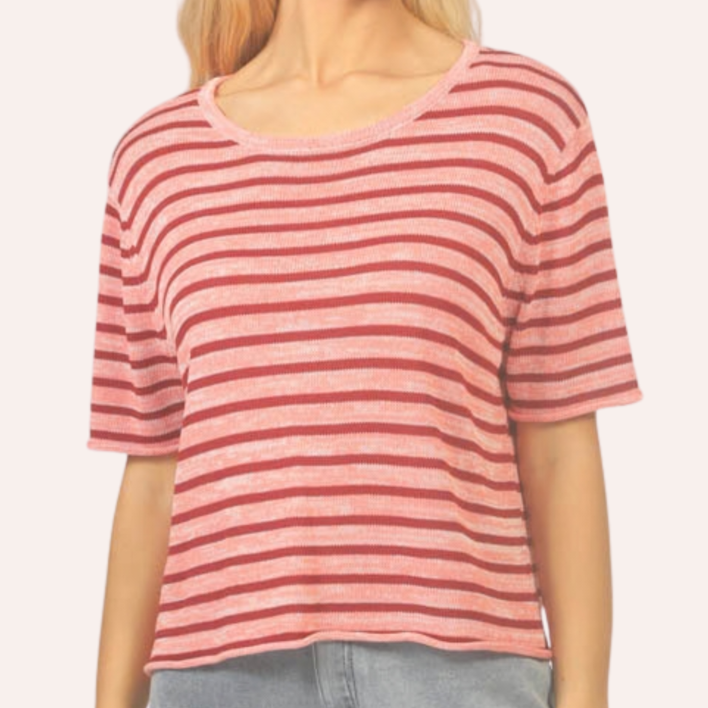 Sunset Stripe Relaxed Tee