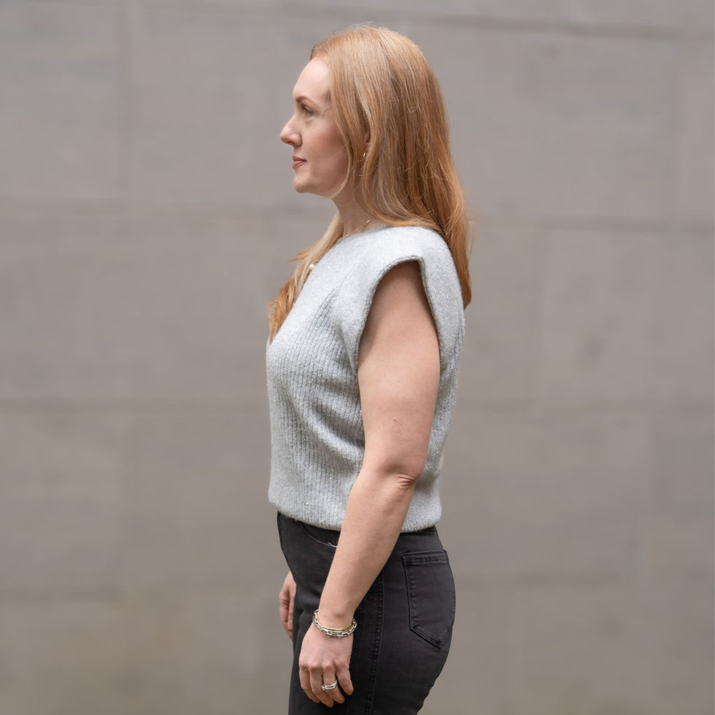 Knitted Sleeveless Sweater