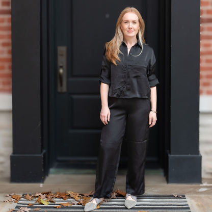 Brenda Pull-On Barrel Pants