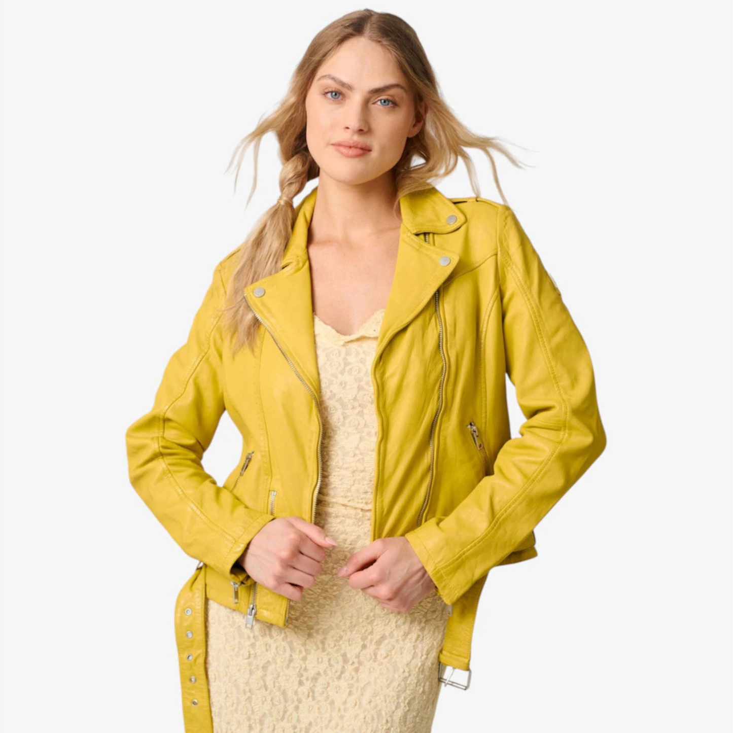 Wild Leather Jacket - Amber Haze