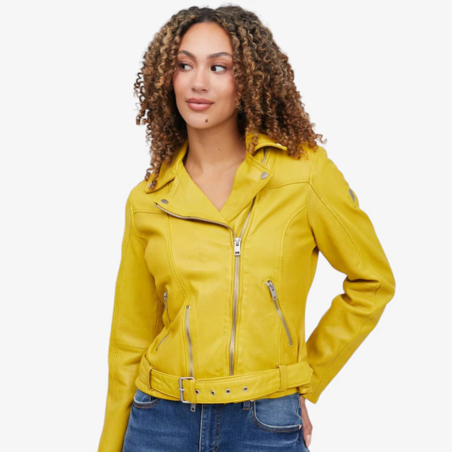 Wild Leather Jacket - Amber Haze