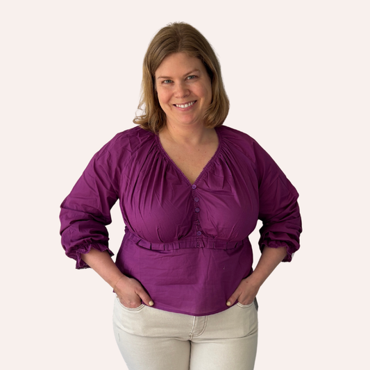 Amelie Peplum Blouse
