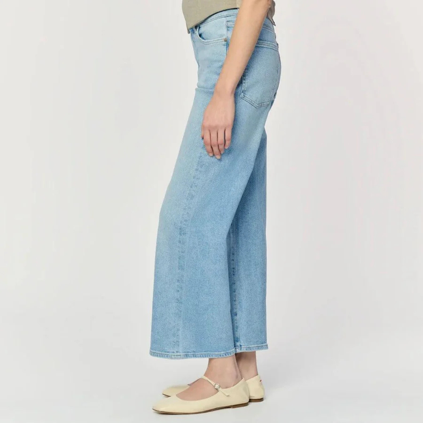 ICN Cropped Wide Leg Jeans