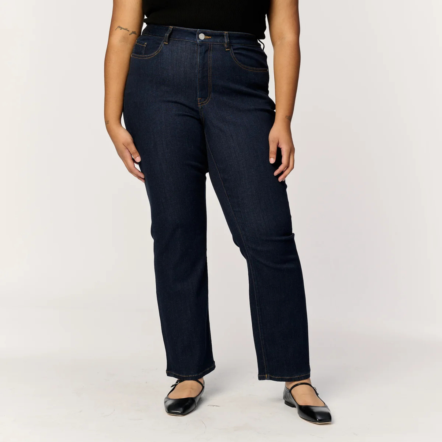 ASE Stretch Straight Leg Jeans