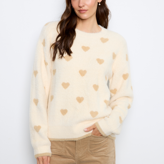 Sweetheart Crew Neck Sweater