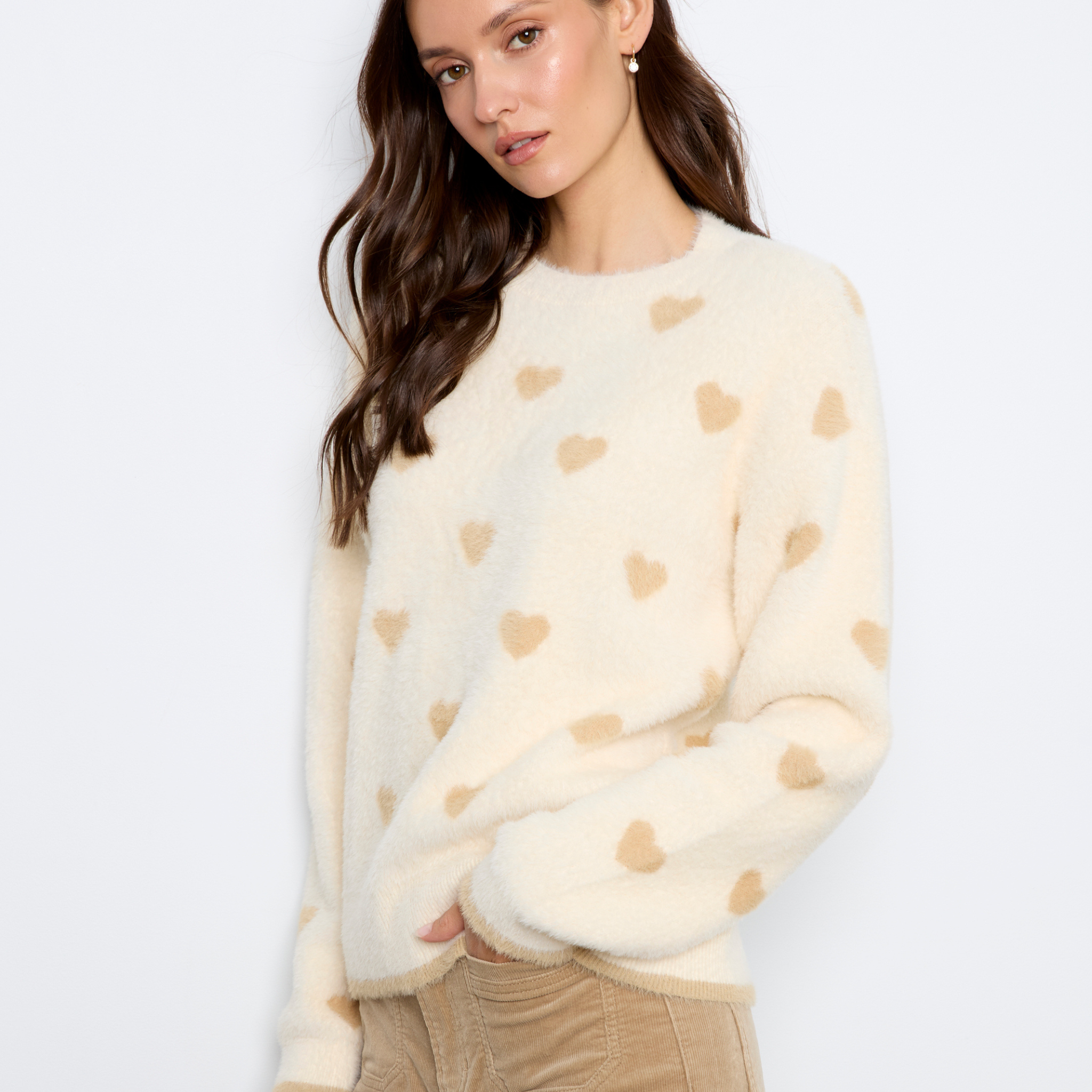 Sweetheart Crew Neck Sweater