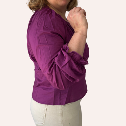 Amelie Peplum Blouse