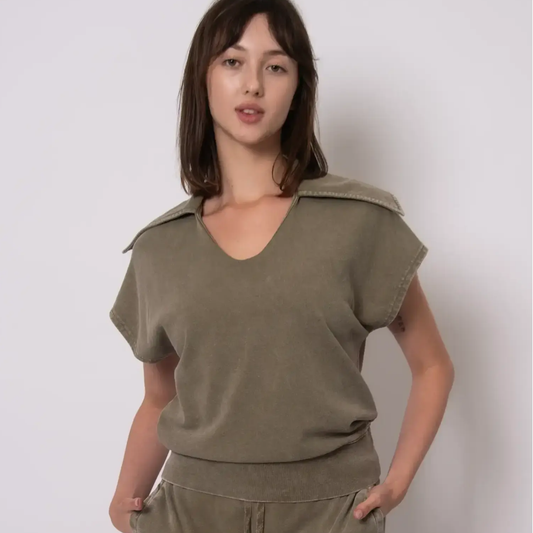 Kate French Terry Sleeveless Top