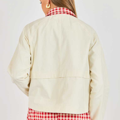 Teacup Gingham Barn Jacket