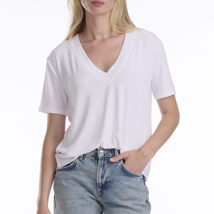 Kacey Bamboo V Neck Tee