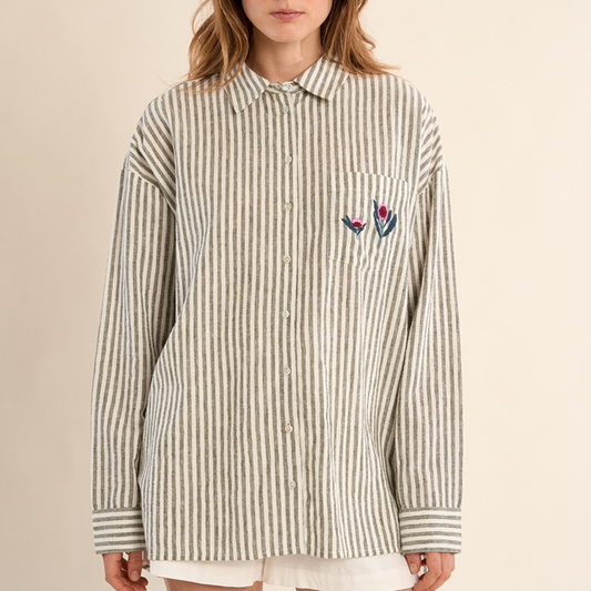 Wildflower Striped Shirt