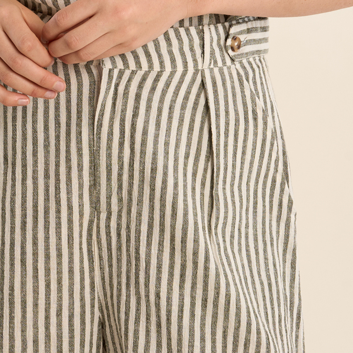 Tailored Striped Shorts