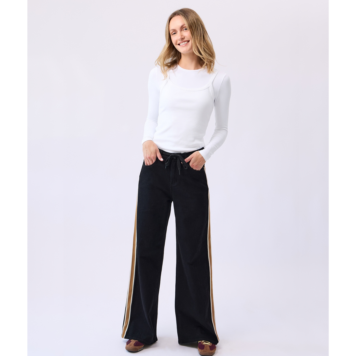 Lily Wide Leg Jeans - Horizon