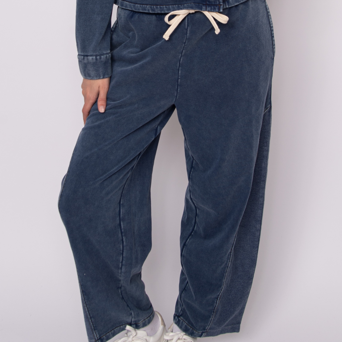 Silco Denim Look French Terry Pants