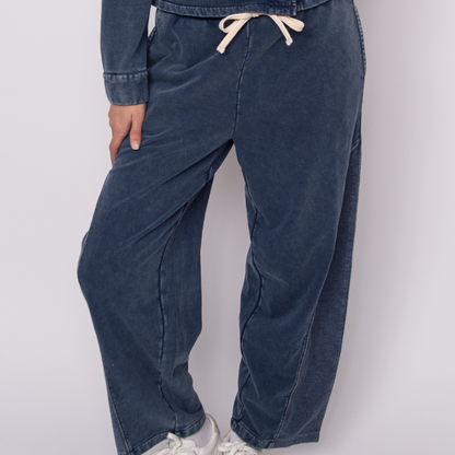 Silco Denim Look French Terry Pants