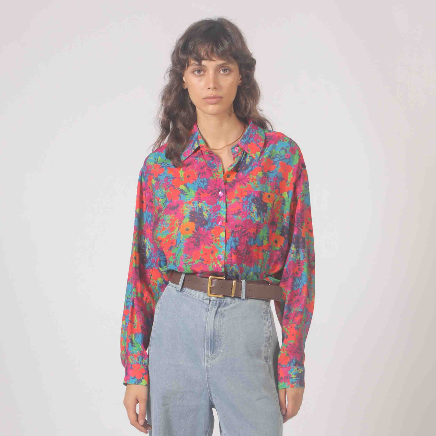 Monet Floral Button-Up Shirt