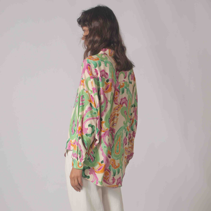 Riviera Paisley Button-Up Shirt