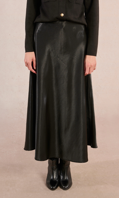 Long Satin Skirt