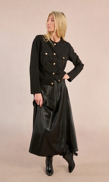 Long Satin Skirt