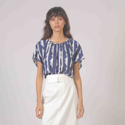 Santorini Tie-Dye Top