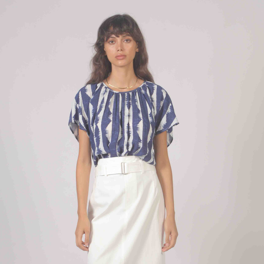 Santorini Tie-Dye Top