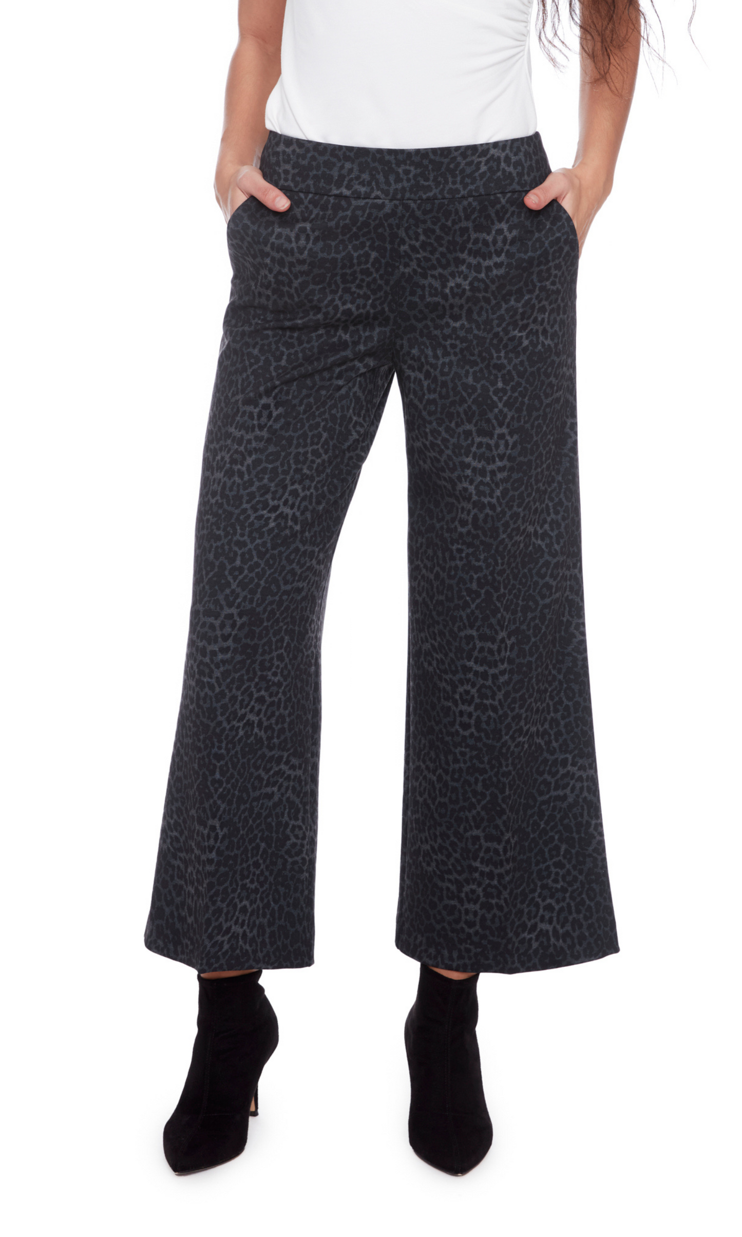Senna Ponte Wide Leg Pant (Cropped Length)
